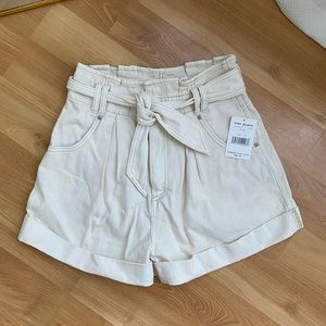 Free People High Waisted Tie Shorts